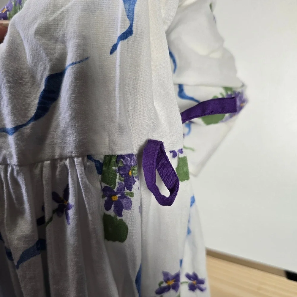 Daisy Kingdom Vintage Handmade Girls Dress Country Garden Bouquet Floral USA